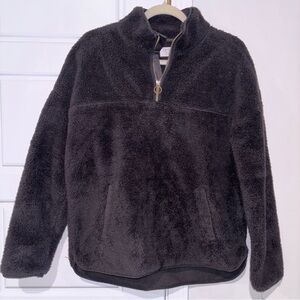 Time and Tru Black Fleece Jacket